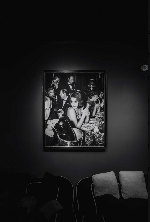 Holy Bula — intimate social seating and art wall
